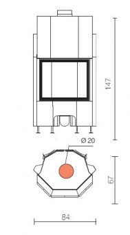  Airfire guillotina Prisma - EdilKamin