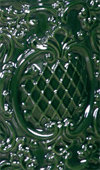 Бавария  изразец Барокко зеленая с плитой