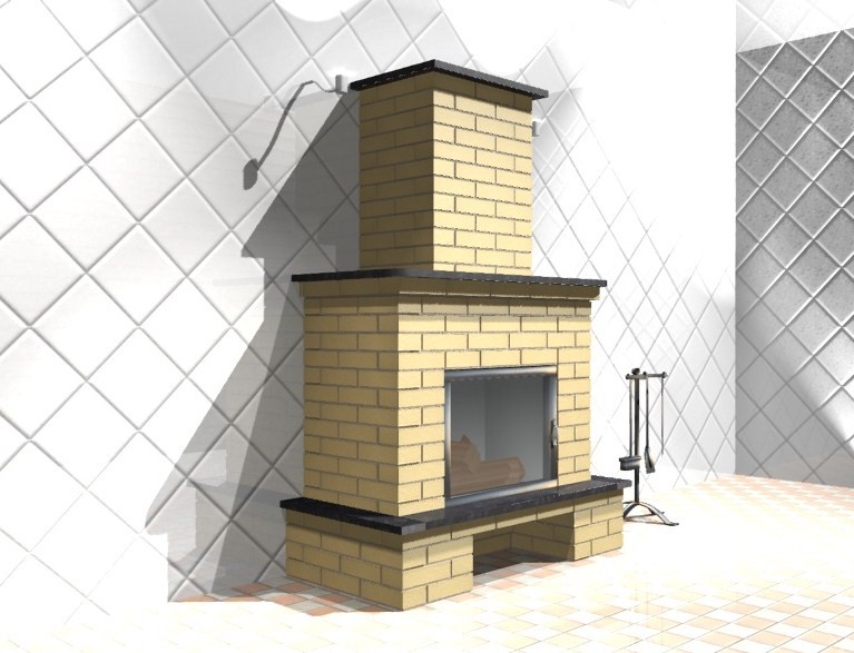 Сужение конструкции делает камин более эффективным и позволяет ему осуществлять более качественную теплоотдачу