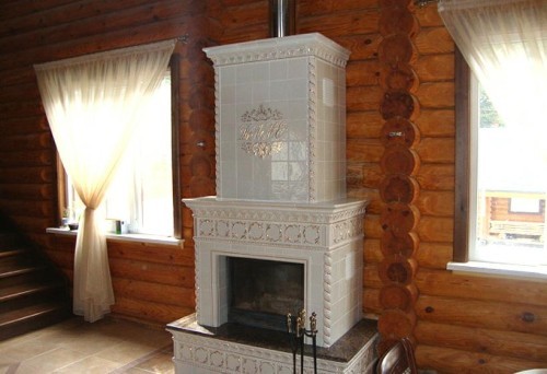 Керамическая плитка для печей и каминов в частном доме